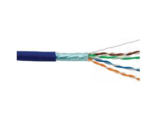 دی لینک کابل شبکه CAT5E دارای فویل با روکش پی وی سی NCB-5ESBLUR-305 D-Link STP 24AWG Solid 305M 