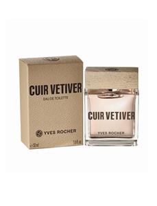 عطر ادکلن ایو روشه کویر وتیور مردانه 50 میل -Yves Rocher Cuir Vetiver