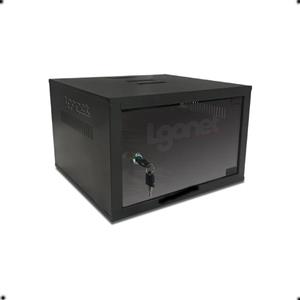 رک 4 یونیت عمق 34 دیواری بهمراه درب فریم دار شیشه ای الگونت 