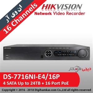 هایک ویژن دستگاه NVR مدل DS-7716NI-E4/16P ضبط کننده ویدئویی تحت شبکه هایک ویژن مدل DS-7716NI-E4/16P