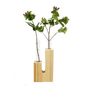 گلدان چوبی گلدونه مدل GWV02 Goldooneh GWV02 Wooden Vase