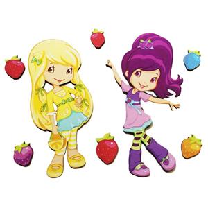 استیکر چوبی جیک جیک مدل کاراکتر دوستان توت فرنگی Jikjik Charachter Strawberry Friends Wood Sticker