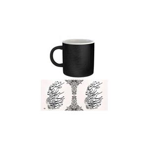 ماگ حرارتی  زیزیپ مدل  شعر و گراف 121M ZeeZip Model  Poetry And Graph 121M Heat Sensitive Mug