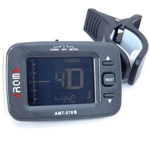 تیونر کروماتیک و مترونوم آروما مدل AMT-570B Aroma AMT-570B Clip-On Chromatic Tuner And Metronome