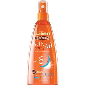 روغن برنز کننده لیلین سان اکتیو مدل Vitamin E حجم 150 میلی لیتر Lilien Sun Active Vitamin E Tanning Oil 150ml