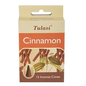 عود مخروطی تولاسی مدل Cinnamon Tulasi Cinnamon Incense Cones