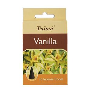 عود مخروطی تولاسی مدل Vanilla Tulasi Incense Cones 
