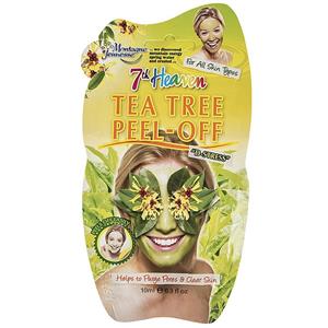 ماسک لایه بردار صورت مونته ژنه سری 7th Heaven مدل Tea Tree حجم 10 میلی لیتر Montage Geunesse Peel Off Face Mask 10ml 