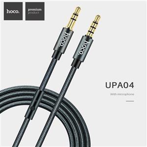 کابل انتقال صدا 3.5 میلی متری کنترل دار هوکو مدل UPA04 طول 1 متر Hoco UPA04 Audio 3.5MM Cable With Controls 1m