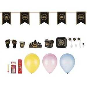 پک جشن تولد مدل Crown Crown Birthday Party Pack