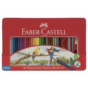 مداد رنگی 48 رنگ فابر کاستل مدل Watercolour Sketch 115939 Faber Castell Watercolour Sketch 115939 Color Pencil