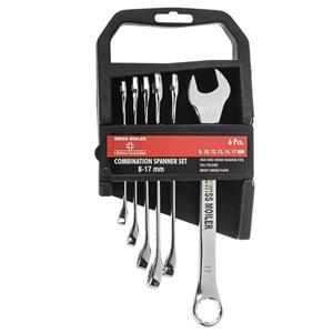 مجموعه6 عددی آچار یک سر تخت یک سر رینگی سوییس مویلر مدل 17 8 Swiss Moiler 8 17 Combination Wrench 6 PCS