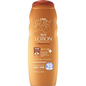 لوسیون آفتاب لیلین سان اکتیو مدل Protection Factor With Betacaroten با SPF10 حجم 200 میلی لیتر Lilien Sun Active Protection Factor With Betacaroten SPF10 200 ml