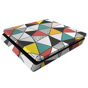 برچسب افقی پلی استیشن 4 اسلیم ونسونی طرح Triangular Geometric