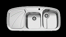 سینک ایلیا استیل ( 50 × 120)مدل2040 