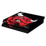 Wensoni Angry Red Bull Head Play Station 4 Horizontal Cover