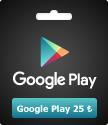 Google Play Hediye Kartları (TR) Google Play 25 TL