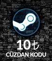 Steam Cüzdan Kodları TL (TR) 10 TL Steam Cüzdan