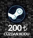 Steam Cüzdan Kodları TL (TR) 200 TL Steam Cüzdan