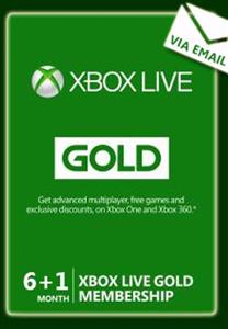 اشتراک Xbox live Gold 6+1 month Xbox Live Gold 6 Month