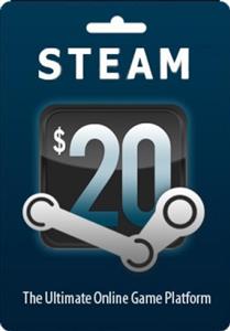 گیفت کارت Steam 20$ 