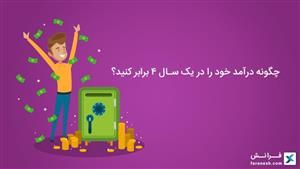 چگونه درآمد خود را در یک سال 4 برابر کنید؟
