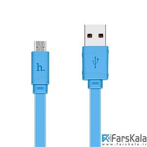 کابل تبدیل USB به microUSB هوکو مدل X5 Bamboo طول 1 متر