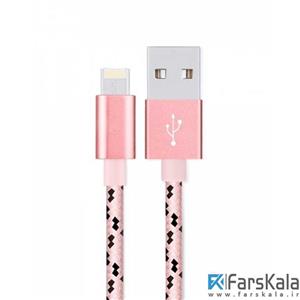 کابل شارژ لایتنینگ 1.2 متری هوکو 