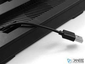 پایه خنک کننده و شارژر کنترلر پلی استیشن PS4 Slim Ultrathin Charging Heat Sink PS4 Slim Ultrathin Charging Heat Sink Stand