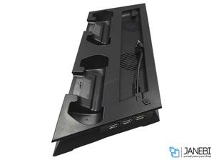 پایه خنک کننده و شارژر کنترلر پلی استیشن PS4 Slim Ultrathin Charging Heat Sink PS4 Slim Ultrathin Charging Heat Sink Stand