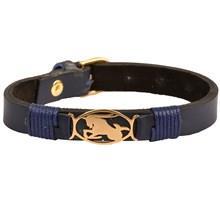 دستبند چرمی کهن چرم طرح تولد دی مدل BR46 11 Kohan Charm dey BR46 11 Leather Bracelet
