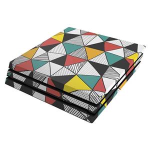 برچسب افقی پلی استیشن 4 پرو ونسونی طرح Triangular Geometric