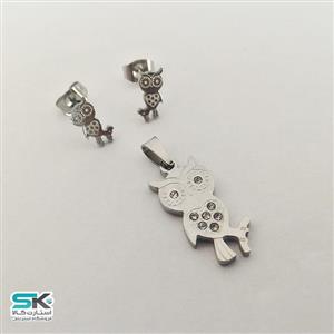 نیم ست استیل طرح جغد Owl Design Steel Half Set