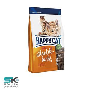 غذای خشک گربه بالغ با طعم ماهی سالمون سوپر پریمیوم هپی کت 4 کیلوگرم Happy Cat Adult Atlantik Salmon 