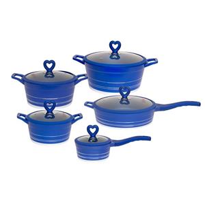 سرویس پخت پز 10 پارچه برایتن کد SH01 Brighton Cookware Set Pieces 