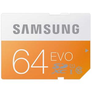 کارت حافظه SDXC سامسونگ مدل Evo کلاس 10 استاندارد UHS-I U1 سرعت 48MBps ظرفیت 64 گیگابایت Samsung Evo UHS-I U1 Class 10 48MBps SDXC 64GB