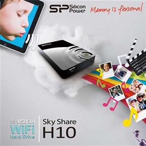 هارد دیسک اکسترنال سیلیکون پاور مدل اسکای شیر اچ 10 ظرفیت 500 گیگابایت Silicon Power Sky Share H10 External Hard Drive - 500GB