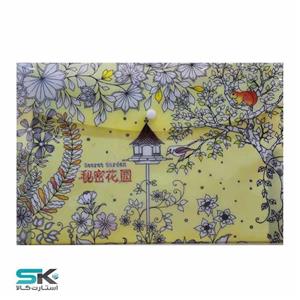 پوشه دکمه دار کد WJD236-سایزA4-زرد