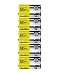 باتری نیم قلمی ایکیا مدل ALKALISK بسته 10 عددی IKEA ALKALISK AAA Battery Pack of 10