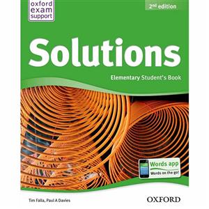کتاب Solutions Elementary Book And Workbook اثر تیم فالا - دو جلدی Oxford Solutions Elementary Book And Workbook by Tim Falla - 2 volume