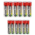 Camelion Plus Alkaline AA and AAA Battery Pack of 12