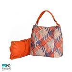 Caroline Twin Shoulder Orange Leather Woman Bag No.33111