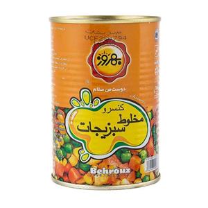 کنسرو مخلوط سبزیجات 420 گرمی بهروز