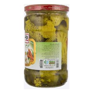 ترشی مخلوط 670 گرمی چاشنی