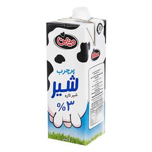 شیر پرچرب 3 درصد میهن – 1 لیتر شیر پر چرب میهن حجم 1 لیتر