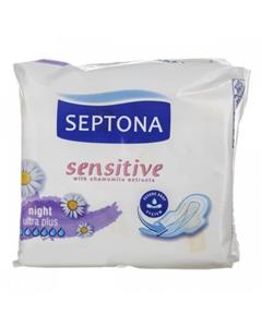نوار بهداشتی حساس شب خیلی بزرگ 8 عددی سپتونا Septona Night Sensitive Sanitary Pad