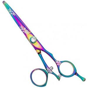 قیچی آرایشگری واشی بیوتی Washi Beauty - Rainbow Daisy Titanium Hair Cutting Shear