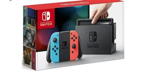 کنسول بازی نینتندو مدل Switch Neon Blue and Neon Red Joy-Con Nintendo Switch With Neon Blue and Neon Red Joy Con Station Gaming Consoles