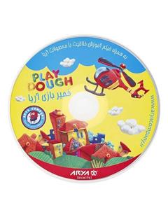 خمیربازی سطلی 10 رنگ آریا مدل 1068 Arya Play Dough 10 Colours No.1068