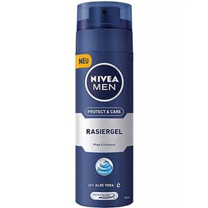  ژل اصلاح مردانه نیوآ مدل Protect And Care حجم 200 میلی لیتر Nivea Protect And Care Shaving Gel For Men-200 ml